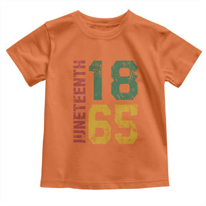Juneteenth Toddler T Shirt Celebrating Freedom In African History Since 1865 TS01 Orange Print Your Wear