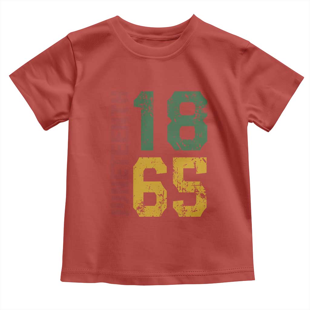 Juneteenth Toddler T Shirt Celebrating Freedom In African History Since 1865 TS01 Red Print Your Wear