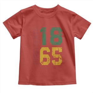 Juneteenth Toddler T Shirt Celebrating Freedom In African History Since 1865 TS01 Red Print Your Wear
