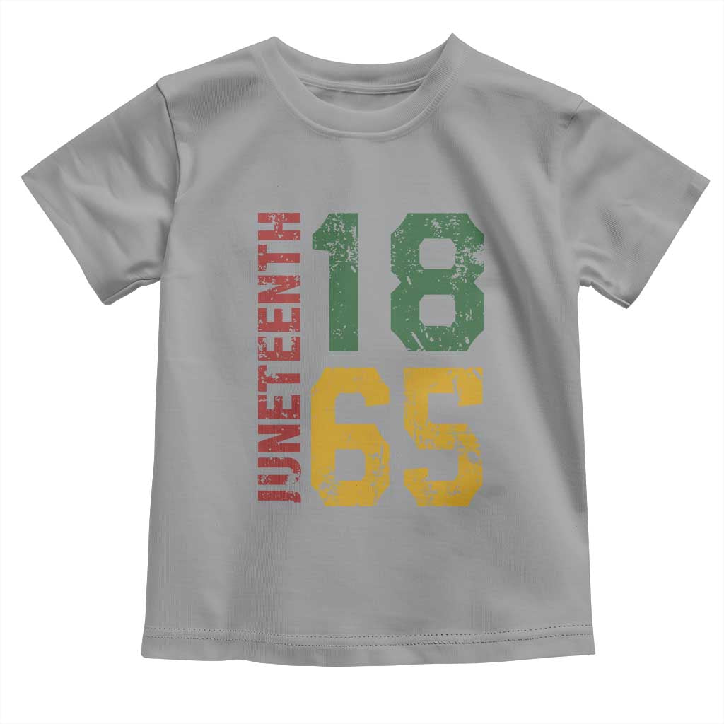 Juneteenth Toddler T Shirt Celebrating Freedom In African History Since 1865 TS01 Sport Gray Print Your Wear
