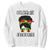 Black Women Messy Bun Juneteenth Celebrate Sweatshirt TS01 White Printyourwear