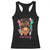 African American Nurse Racerback Tank Top Nursing Black Messy Bun TS01 Black Print Your Wear