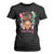 African American Nurse T Shirt For Women Nursing Black Messy Bun TS01 Black Print Your Wear