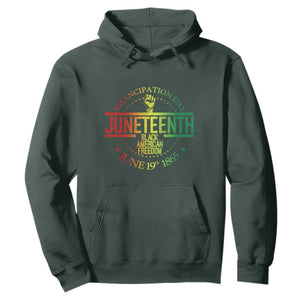 Juneteenth African American Freedom Black History June 19 Hoodie TS01 Dark Forest Green Printyourwear