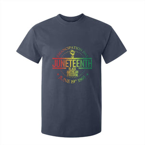 Emancipation Day Juneteenth 1865 T Shirt For Kid Black American Freedom History June 19th TS01 Navy Print Your Wear