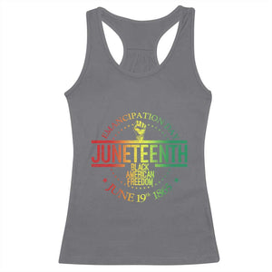 Emancipation Day Juneteenth 1865 Racerback Tank Top Black American Freedom History June 19th TS01 Charcoal Print Your Wear