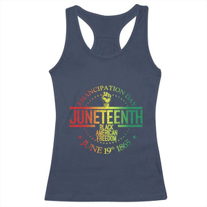 Emancipation Day Juneteenth 1865 Racerback Tank Top Black American Freedom History June 19th TS01 Navy Print Your Wear