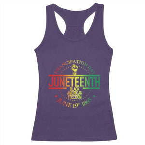 Emancipation Day Juneteenth 1865 Racerback Tank Top Black American Freedom History June 19th TS01 Purple Print Your Wear
