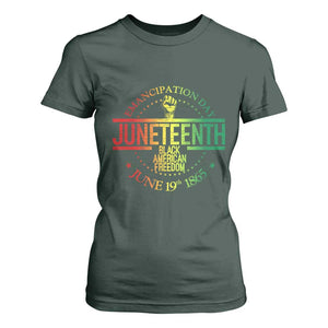 Emancipation Day Juneteenth 1865 T Shirt For Women Black American Freedom History June 19th TS01 Dark Forest Green Print Your Wear