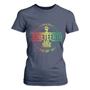 Emancipation Day Juneteenth 1865 T Shirt For Women Black American Freedom History June 19th TS01 Navy Print Your Wear