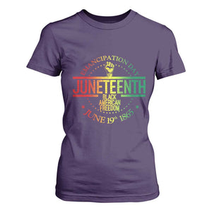 Emancipation Day Juneteenth 1865 T Shirt For Women Black American Freedom History June 19th TS01 Purple Print Your Wear