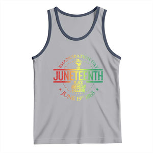 Emancipation Day Juneteenth 1865 Tank Top Black American Freedom History June 19th TS01 Athletic Heather Navy Print Your Wear