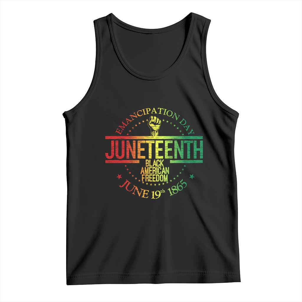 Emancipation Day Juneteenth 1865 Tank Top Black American Freedom History June 19th TS01 Black Print Your Wear