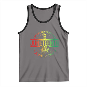 Emancipation Day Juneteenth 1865 Tank Top Black American Freedom History June 19th TS01 Deep Heather Black Print Your Wear