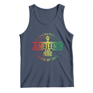 Emancipation Day Juneteenth 1865 Tank Top Black American Freedom History June 19th TS01 Navy Print Your Wear