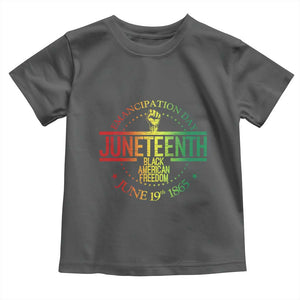 Emancipation Day Juneteenth 1865 Toddler T Shirt Black American Freedom History June 19th TS01 Dark Heather Print Your Wear