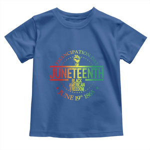 Emancipation Day Juneteenth 1865 Toddler T Shirt Black American Freedom History June 19th TS01 Royal Blue Print Your Wear