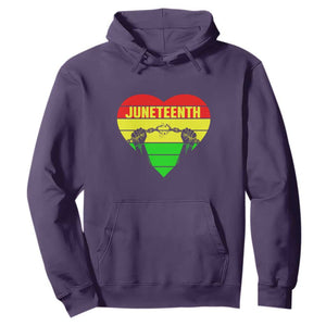 BHM Hoodie Juneteenth Breaking Every Chain TS01 Purple Printyourwear