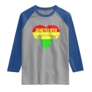 Juneteenth Raglan Shirt Breaking Every Chain BHM Heart TS01 Sport Gray Royal Print Your Wear