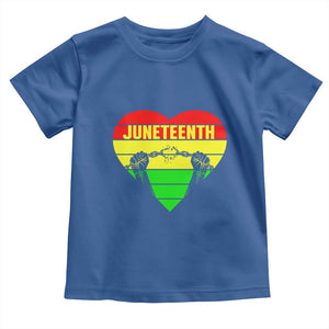 Juneteenth Toddler T Shirt Breaking Every Chain BHM Heart TS01 Royal Blue Print Your Wear