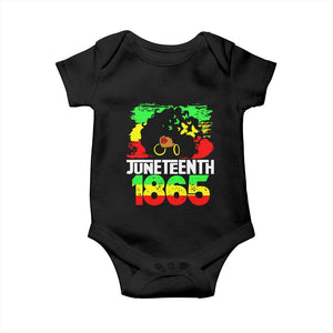 Afro Woman Baby Onesie Juneteenth 1865 African Black Pride TS01 Black Print Your Wear