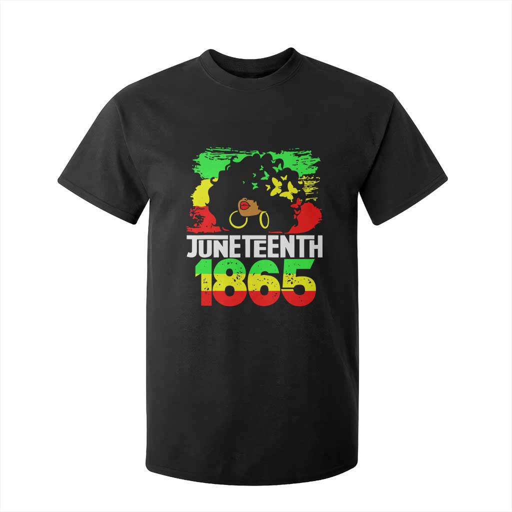 Afro Woman T Shirt For Kid Juneteenth 1865 African Black Pride TS01 Black Print Your Wear