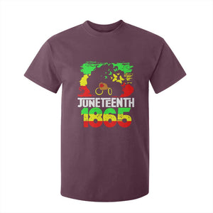 Afro Woman T Shirt For Kid Juneteenth 1865 African Black Pride TS01 Maroon Print Your Wear