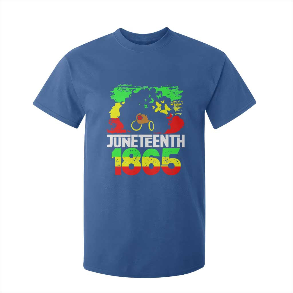 Afro Woman T Shirt For Kid Juneteenth 1865 African Black Pride TS01 Royal Blue Print Your Wear