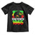 Afro Woman Toddler T Shirt Juneteenth 1865 African Black Pride TS01 Black Print Your Wear
