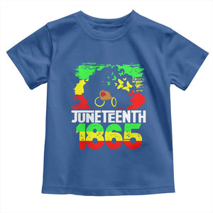 Afro Woman Toddler T Shirt Juneteenth 1865 African Black Pride TS01 Royal Blue Print Your Wear