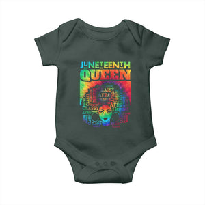 Juneteenth Afro Queen Baby Onesie Melanin Black Women Magic Tie Dye TS01 Print Your Wear
