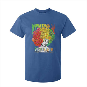 Freeish Since 1865 Juneteenth T Shirt For Kid Freedom Day African American June 19th Black Women Floral Hair TS01 Royal Blue Print Your Wear