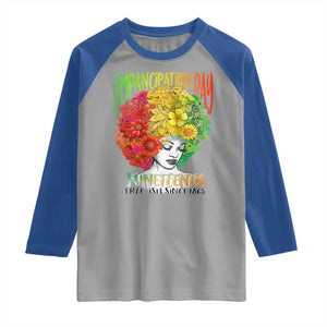 Freeish Since 1865 Juneteenth Raglan Shirt Freedom Day African American June 19th Black Women Floral Hair TS01 Sport Gray Royal Print Your Wear