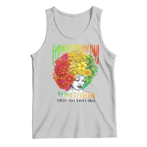 Freeish Since 1865 Juneteenth Tank Top Freedom Day African American June 19th Black Women Floral Hair TS01 Ash Print Your Wear