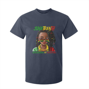 Black Prince Juneteenth 1865 T Shirt For Kid Loc'd Hair Remembering My Ancestor for Women TS01 Navy Print Your Wear