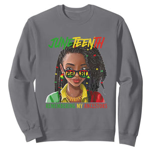 Black Prince Sweatshirt Juneteenth Loc'd Hair Remembering My Ancestor for Women TS01 Charcoal Printyourwear