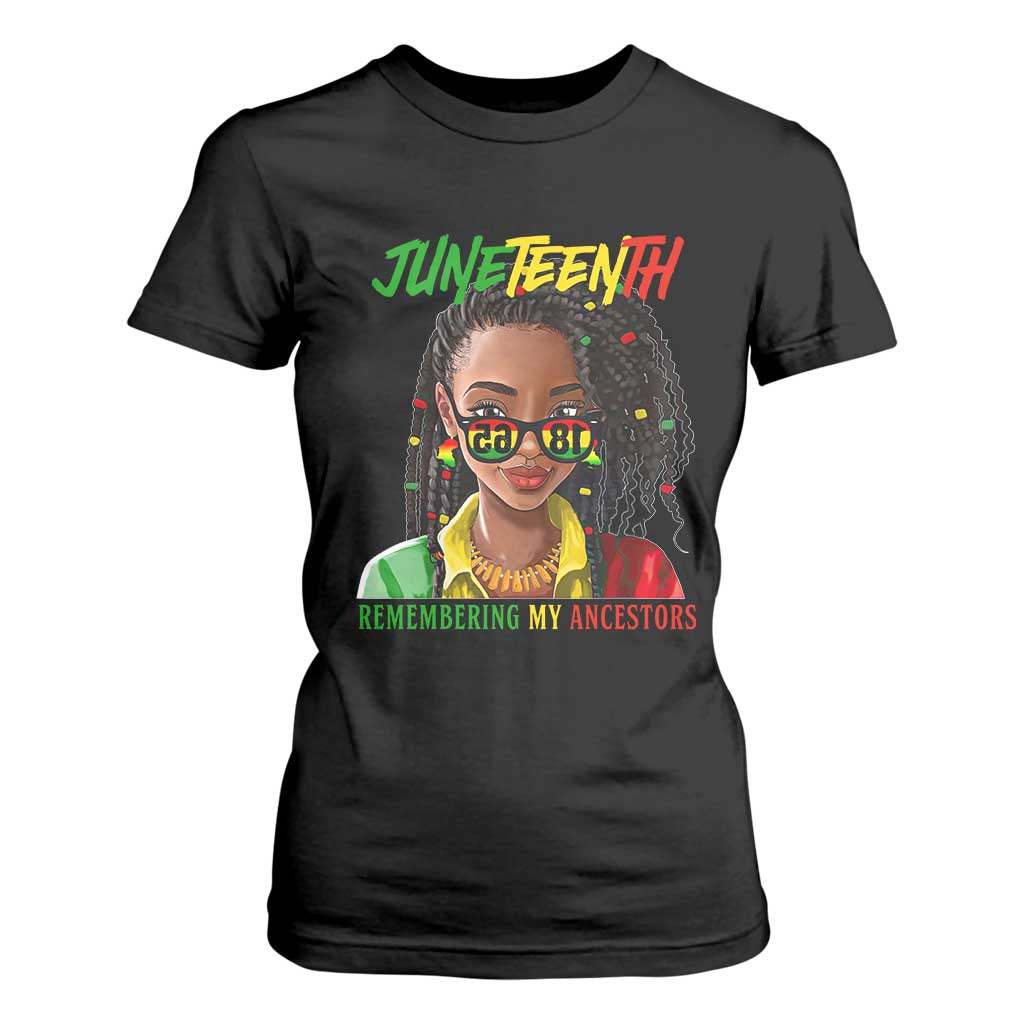 Black Prince Juneteenth 1865 T Shirt For Women Loc'd Hair Remembering My Ancestor for Women TS01 Black Print Your Wear
