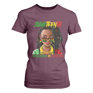 Black Prince Juneteenth 1865 T Shirt For Women Loc'd Hair Remembering My Ancestor for Women TS01 Maroon Print Your Wear