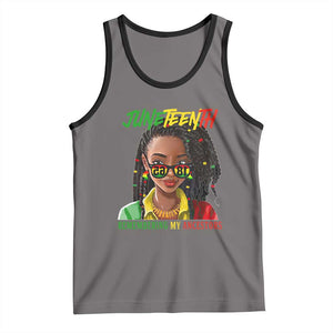 Black Prince Juneteenth 1865 Tank Top Loc'd Hair Remembering My Ancestor for Women TS01 Deep Heather Black Print Your Wear