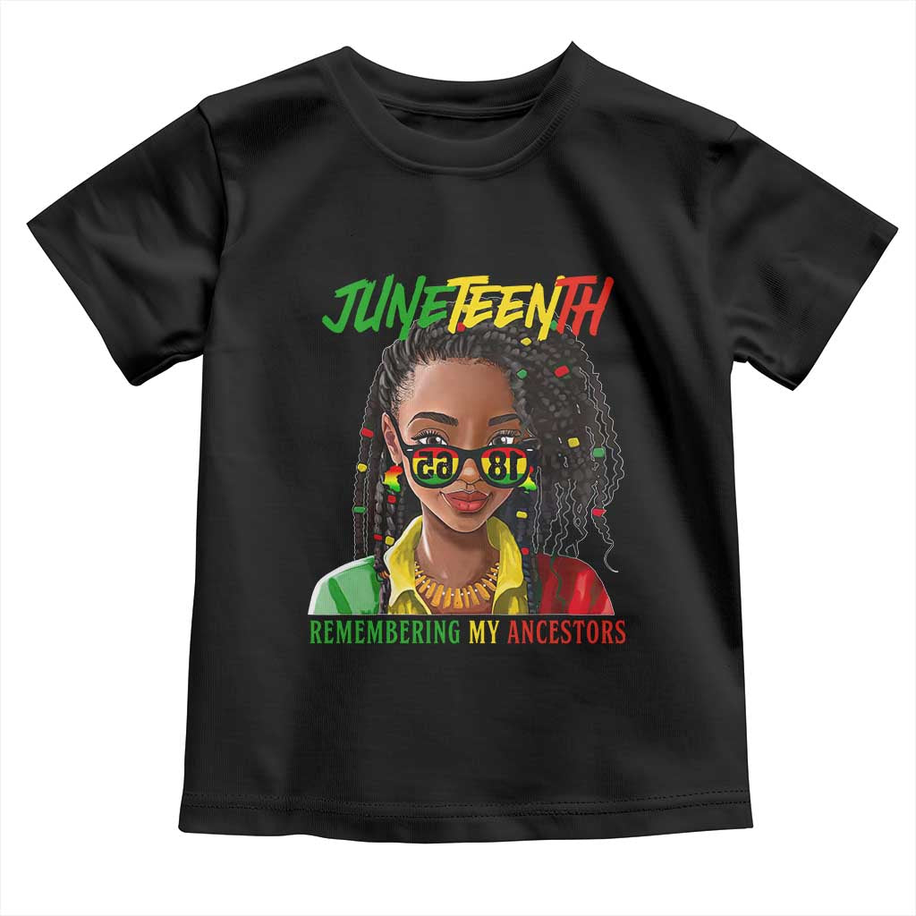Black Prince Juneteenth 1865 Toddler T Shirt Loc'd Hair Remembering My Ancestor for Women TS01 Black Print Your Wear