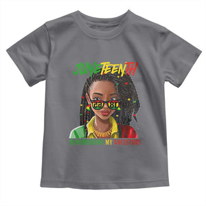 Black Prince Juneteenth 1865 Toddler T Shirt Loc'd Hair Remembering My Ancestor for Women TS01 Charcoal Print Your Wear