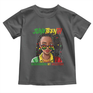Black Prince Juneteenth 1865 Toddler T Shirt Loc'd Hair Remembering My Ancestor for Women TS01 Dark Heather Print Your Wear