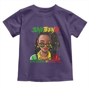 Black Prince Juneteenth 1865 Toddler T Shirt Loc'd Hair Remembering My Ancestor for Women TS01 Purple Print Your Wear