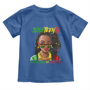 Black Prince Juneteenth 1865 Toddler T Shirt Loc'd Hair Remembering My Ancestor for Women TS01 Royal Blue Print Your Wear
