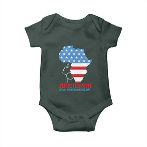 Juneteenth Is My Independence Day Baby Onesie African Woman Not 4th Of July TS01 Print Your Wear