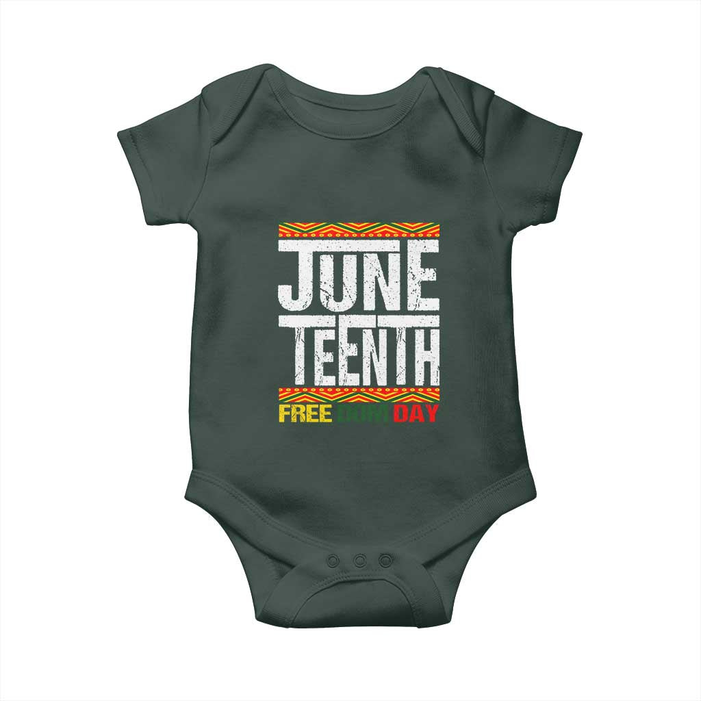 Juneteenth Freedom Day Baby Onesie Since 1865 Black History Month TS01 Print Your Wear