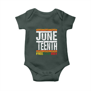 Juneteenth Freedom Day Baby Onesie Since 1865 Black History Month TS01 Print Your Wear