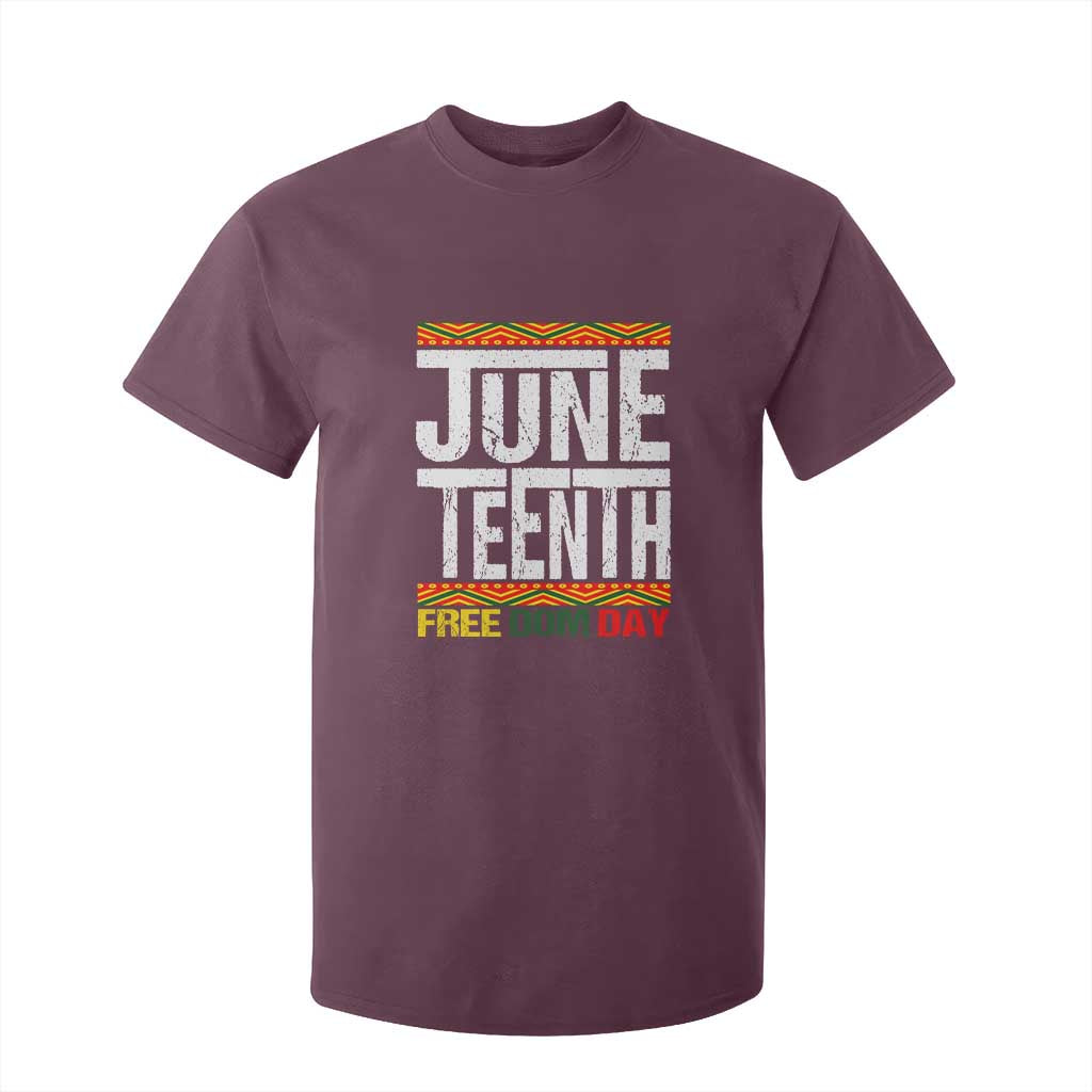 Juneteenth Freedom Day T Shirt For Kid Since 1865 Black History Month TS01 Maroon Print Your Wear