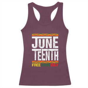 Juneteenth Freedom Day Racerback Tank Top Since 1865 Black History Month TS01 Maroon Print Your Wear