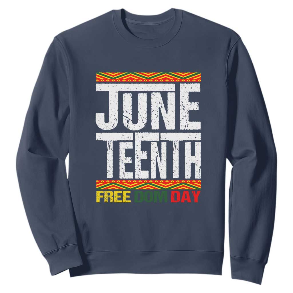 Freedom Day Sweatshirt Juneteenth Since 1865 Black History Month TS01 Navy Printyourwear